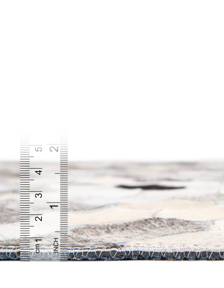 Detail image of 2' 2 x 4' 1 Cowhide Leather Runner Rug