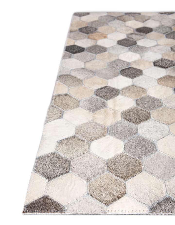 2' 2 x 4' 1 Cowhide Leather Runner Rug