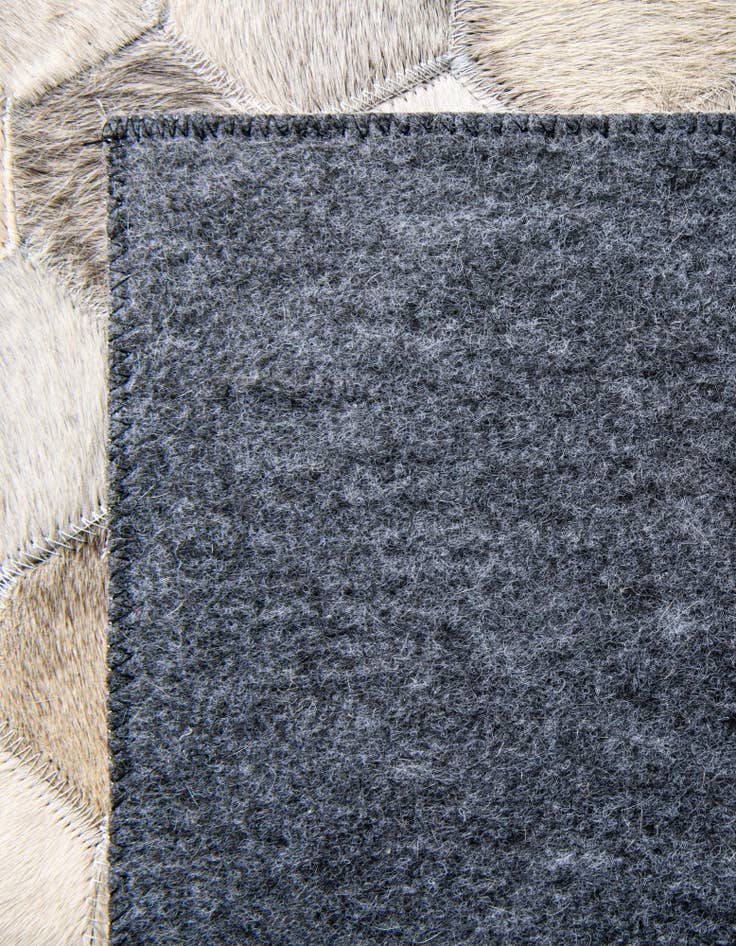Detail image of 2' 2 x 8' Cowhide Leather Runner Rug