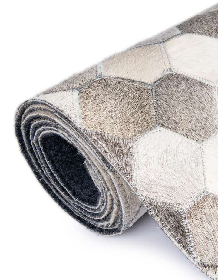2' 2 x 4' 1 Cowhide Leather Runner Rug