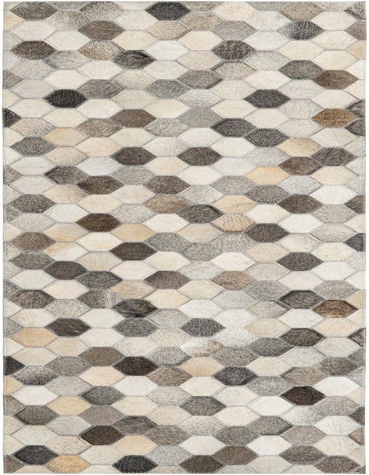 Detail image of 2' 2 x 6' 1 Cowhide Leather Runner Rug