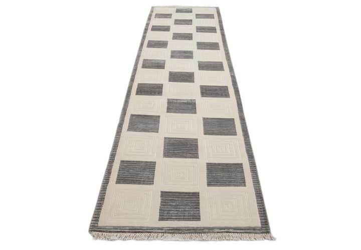 2' 7 x 13' 5 Hand Knotted Darya Wool Runner Rug