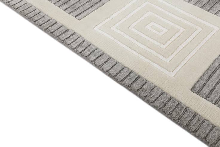 Detail image of 2' 7 x 13' 5 Hand Knotted Darya Wool Runner Rug