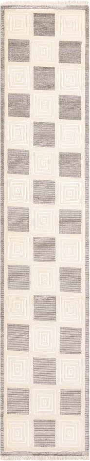 Detail image of 2' 7 x 13' 5 Hand Knotted Darya Wool Runner Rug