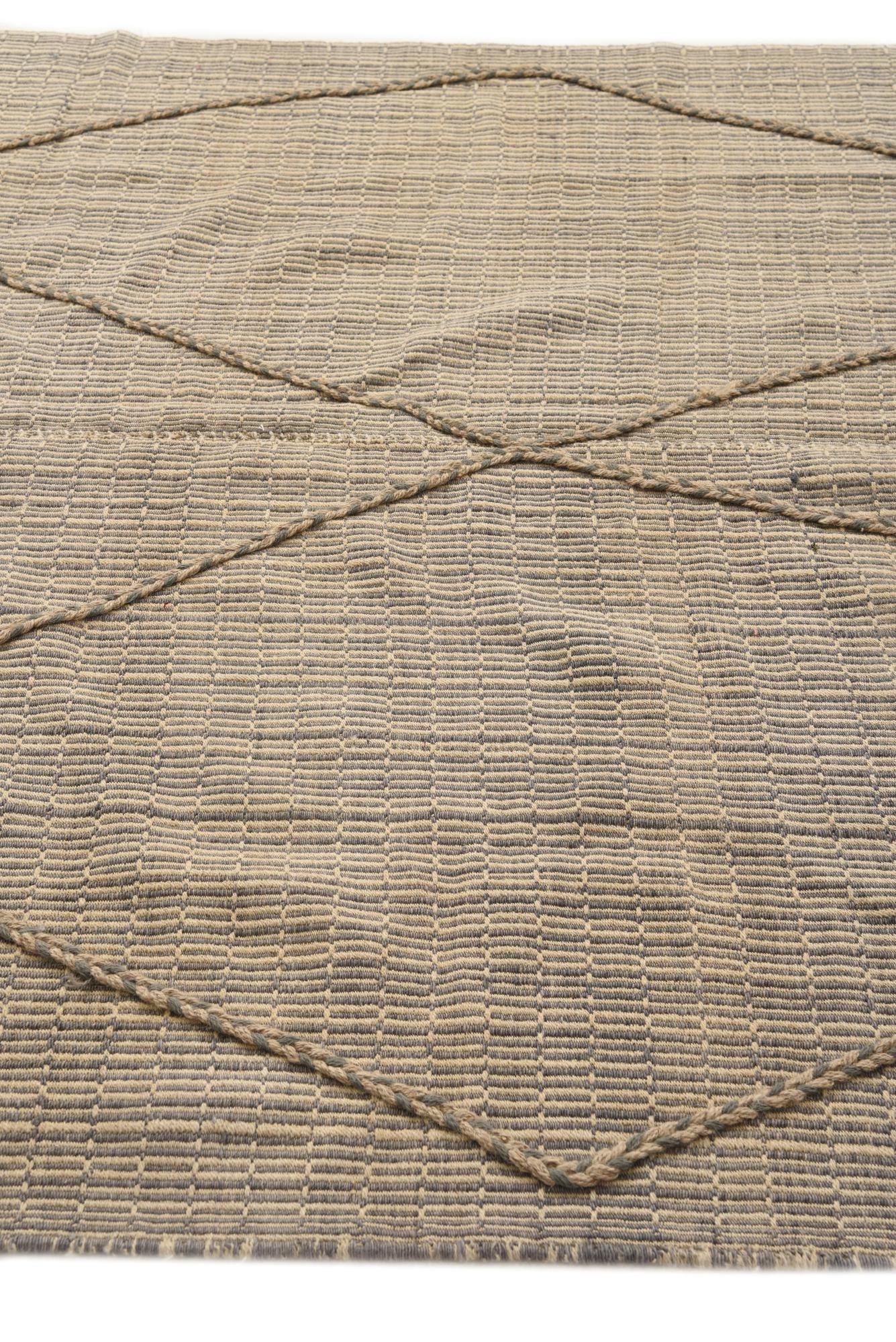 6' 1 x 12' 1 Hand Knotted Moroccan Wool Runner Rug