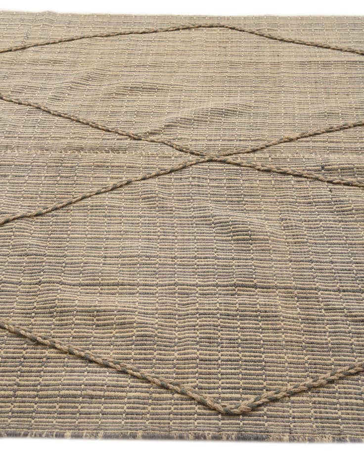 Detail image of 6' 1 x 12' 1 Hand Knotted Moroccan Wool Runner Rug