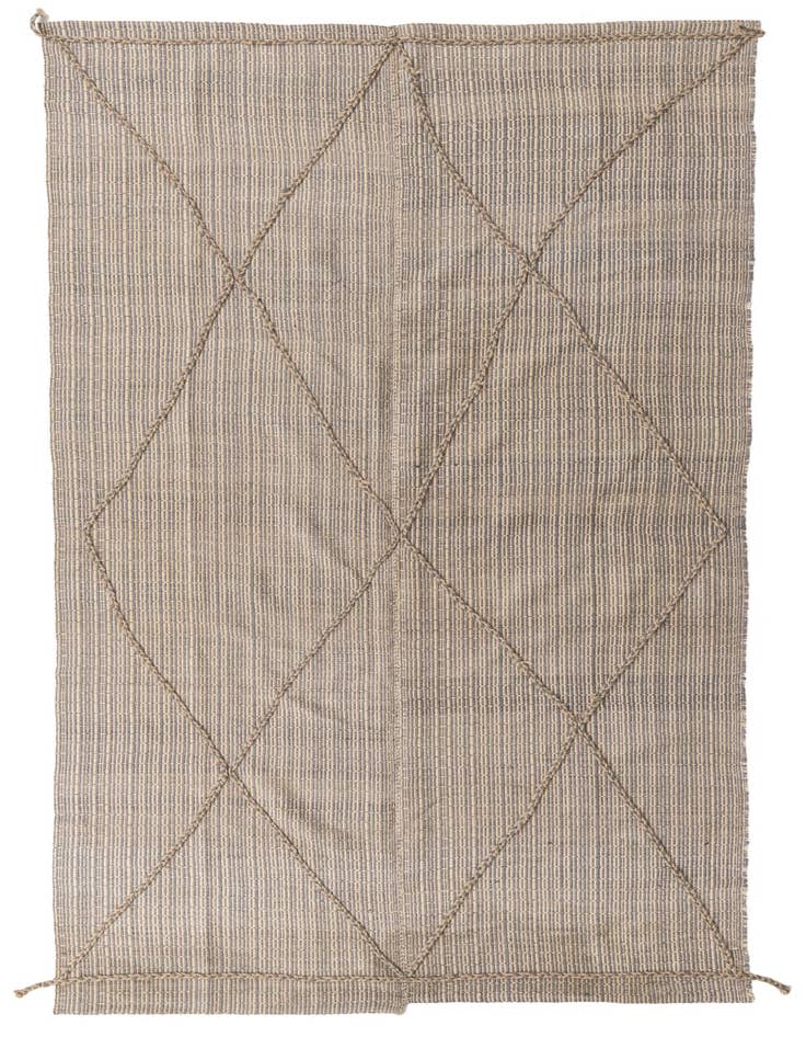 Detail image of 6' 1 x 12' 1 Hand Knotted Moroccan Wool Runner Rug