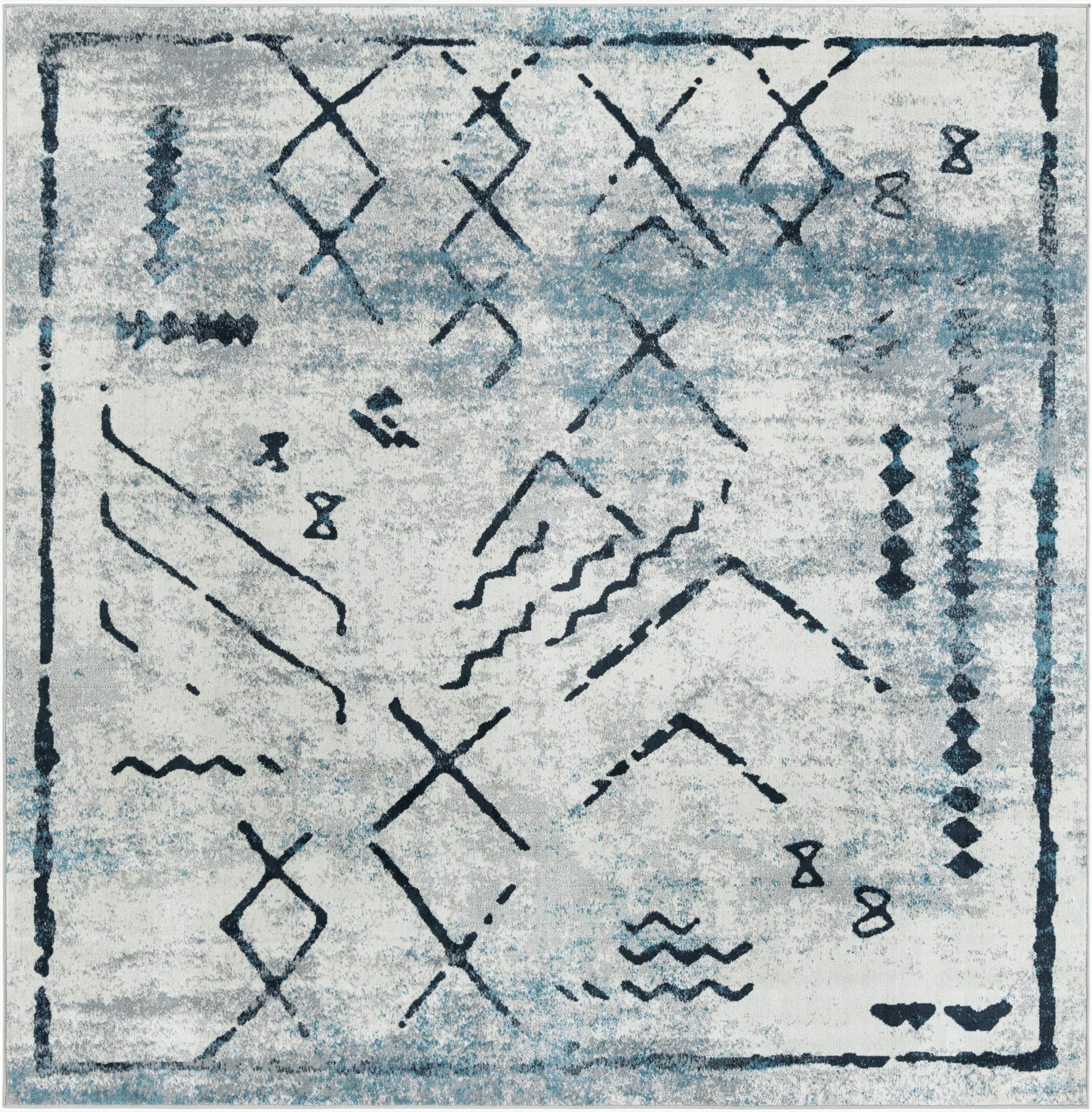 7' 10 x 7' 10 Kamala Washable Square Rug