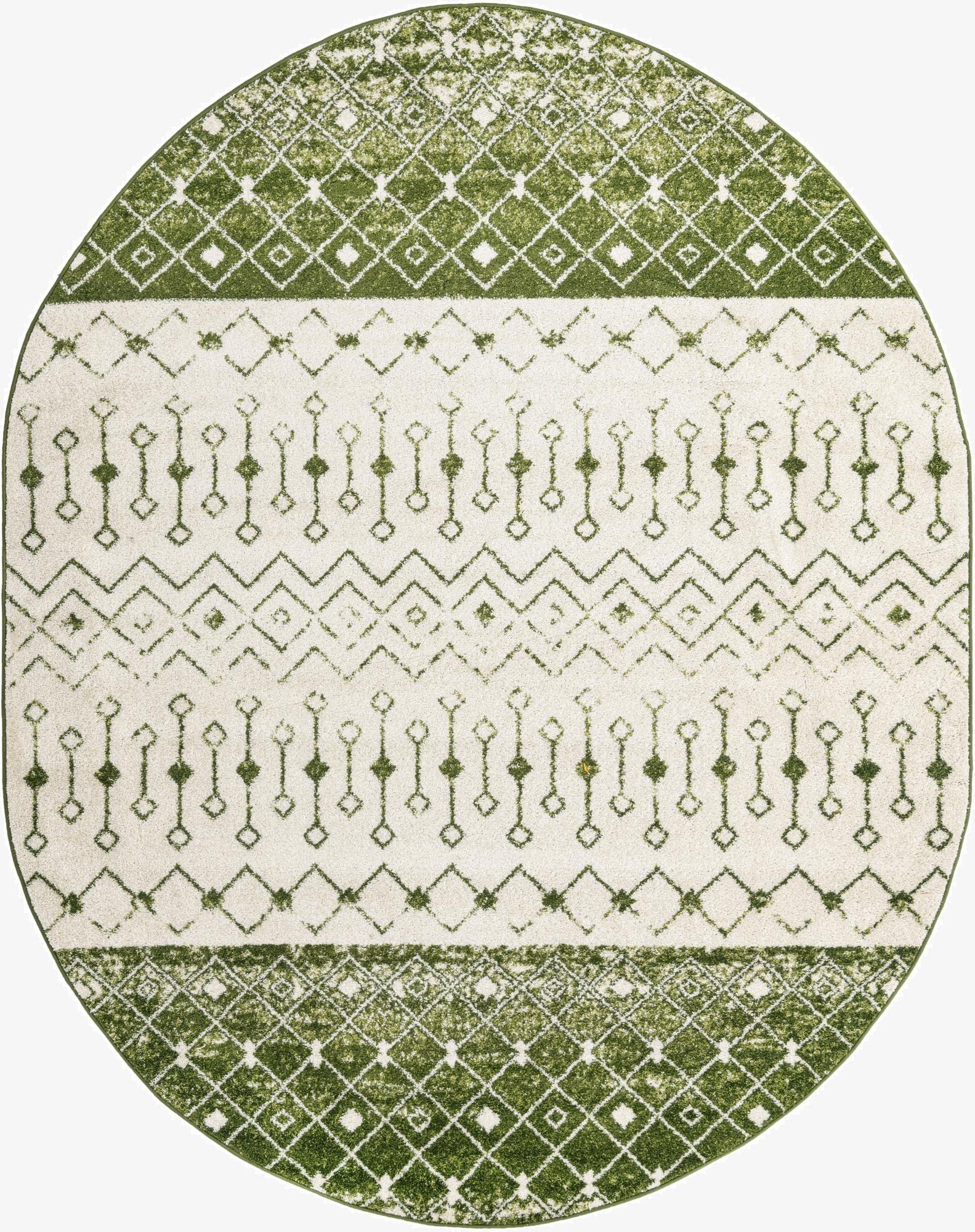 240cm x 305cm Moroccan Trellis Oval Rug