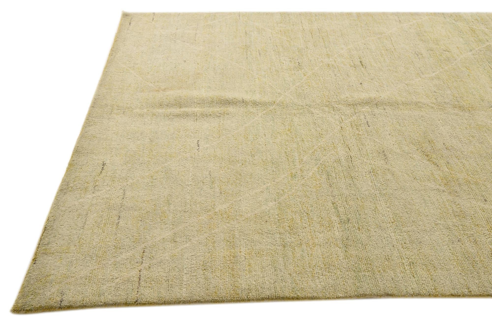6' 4 x 10' 2 Hand Knotted Darya Wool Rug