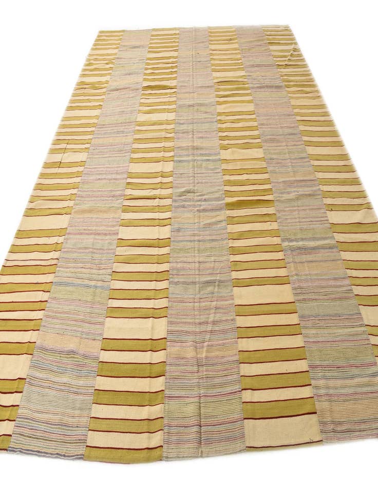 Detail image of 10' 5 x 12' 4  Hand Woven Kilim Modern Wool Rug