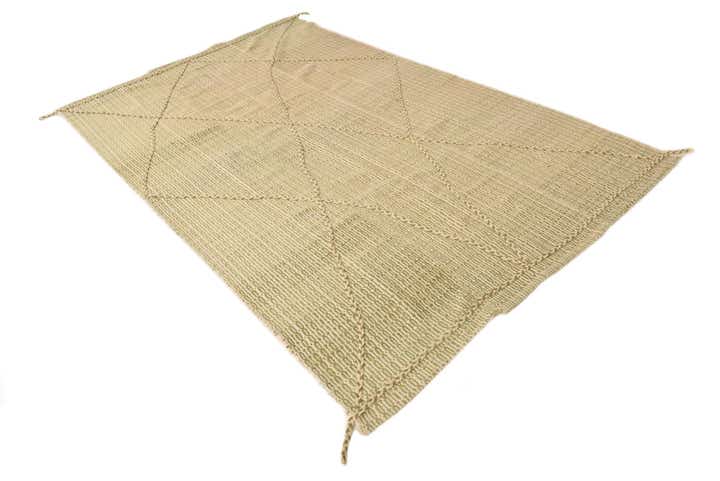 5' 9 x 9' 3 Hand Knotted Moroccan Wool Rug