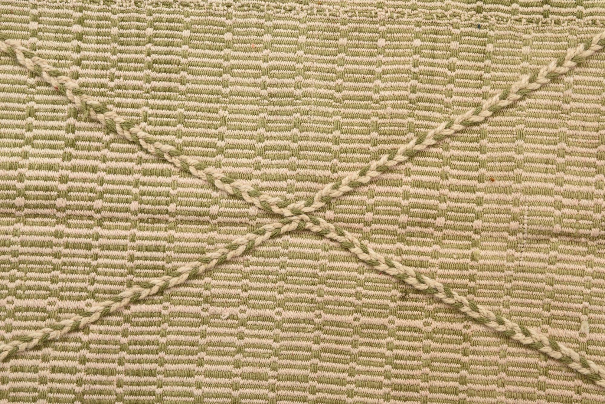 5' 9 x 9' 3 Hand Knotted Moroccan Wool Rug