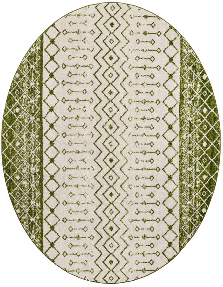 Detail image of 10' x 10' Moroccan Trellis Round Rug