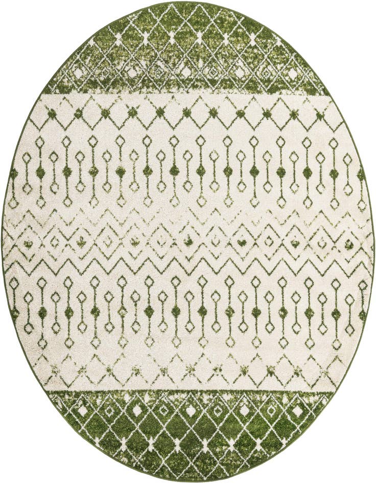 Detail image of 7' 10 x 7' 10 Moroccan Trellis Round Rug