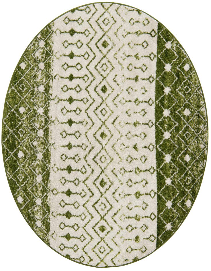 Detail image of 6' x 6' Moroccan Trellis Round Rug