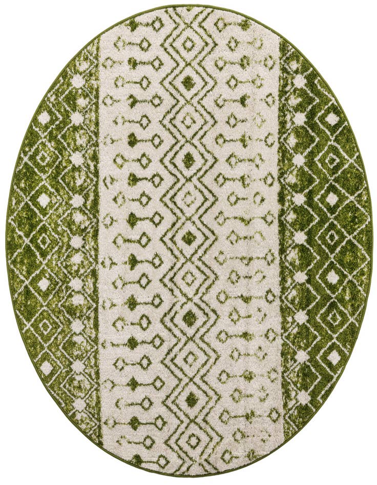 Detail image of 5' 3 x 5' 3 Moroccan Trellis Round Rug