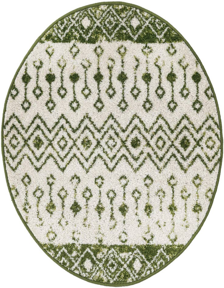 Detail image of 3' 3 x 3' 3 Moroccan Trellis Round Rug