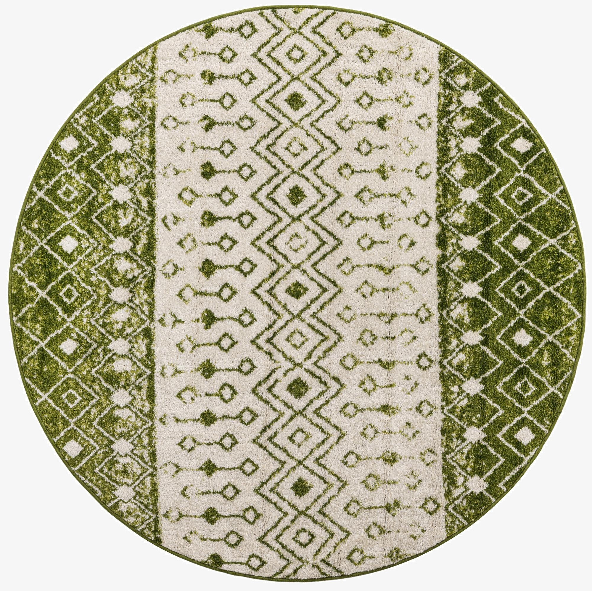 5' 3 x 5' 3 Moroccan Trellis Round Rug