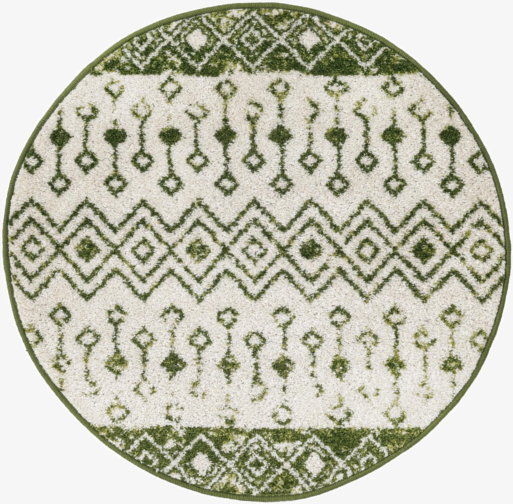 3' 3 x 3' 3 Moroccan Trellis Round Rug
