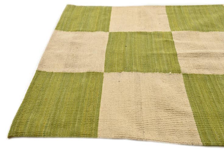 Detail image of 2' 8 x 9' 10 Hand Woven Kilim Modern Wool Runner Rug