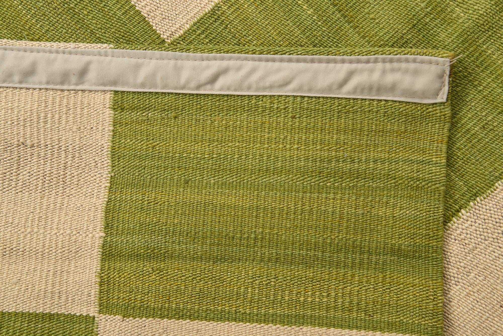 2' 8 x 9' 10 Hand Woven Kilim Modern Wool Runner Rug