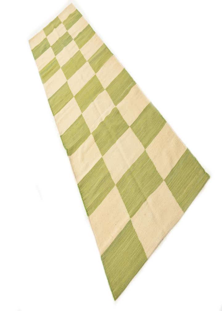 2' 8 x 9' 9 Hand Woven Kilim Modern Wool Runner Rug