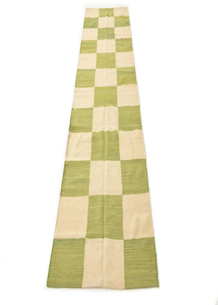 2' 8 x 9' 9 Hand Woven Kilim Modern Wool Runner Rug