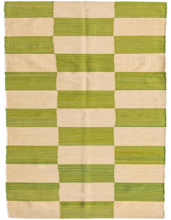 Detail image of 2' 8 x 9' 9 Hand Woven Kilim Modern Wool Runner Rug