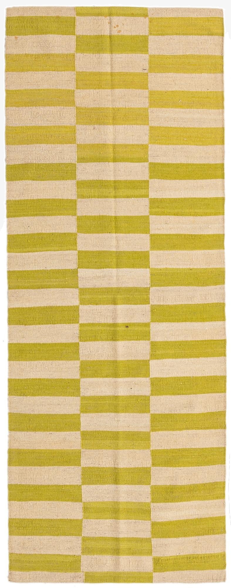 2' 7 x 6' 9  Hand Woven Kilim Modern Wool Runner Rug