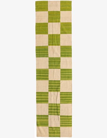 2' 8 x 9' 10 Hand Woven Kilim Modern Wool Runner Rug