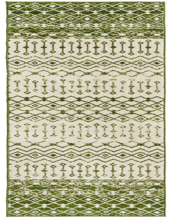Detail image of 2' 7 x 10' Moroccan Trellis Runner Rug