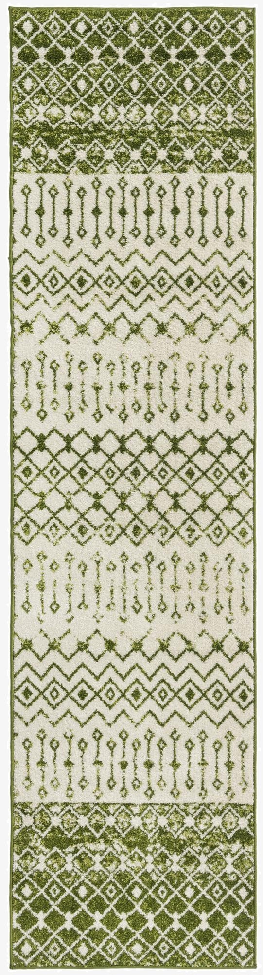 2' 7 x 10' Moroccan Trellis Runner Rug