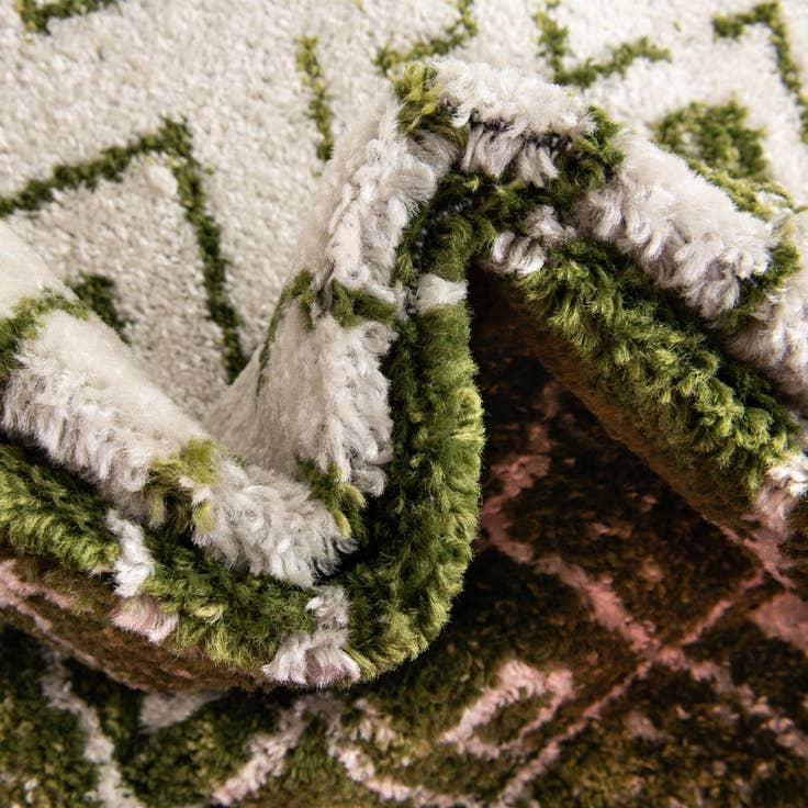 Detail image of 10' x 10' Moroccan Trellis Square Rug