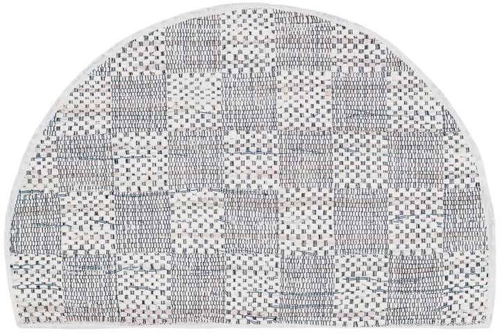 2' 2 x 3' 7 Hand Woven Chindi Cotton Hearth Rug