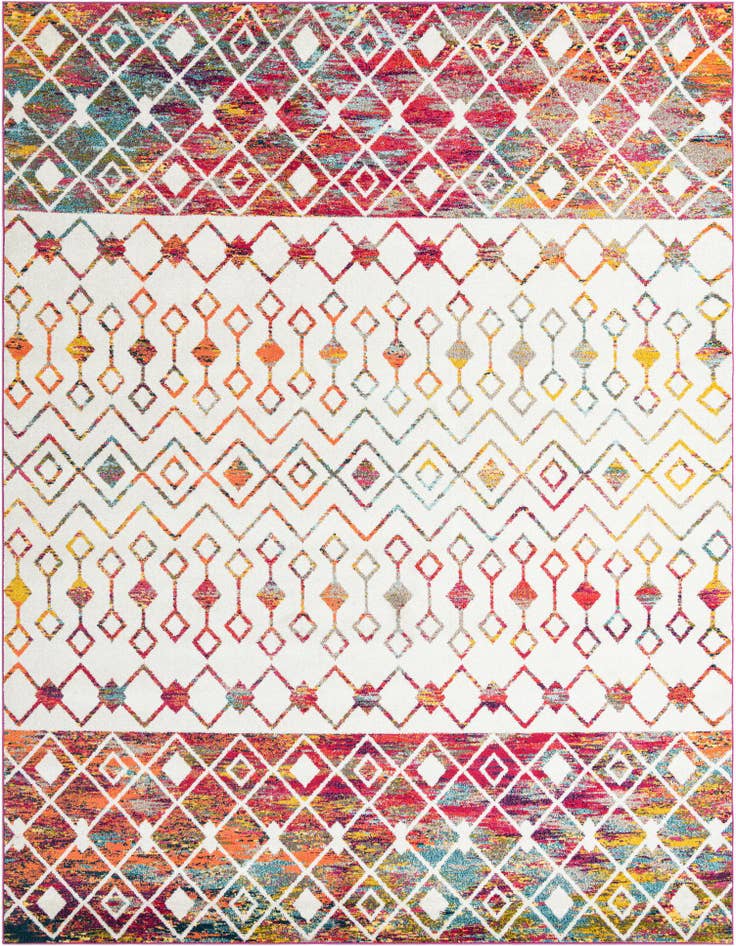 Detail image of 10' 8 x 14' Moroccan Trellis Rug