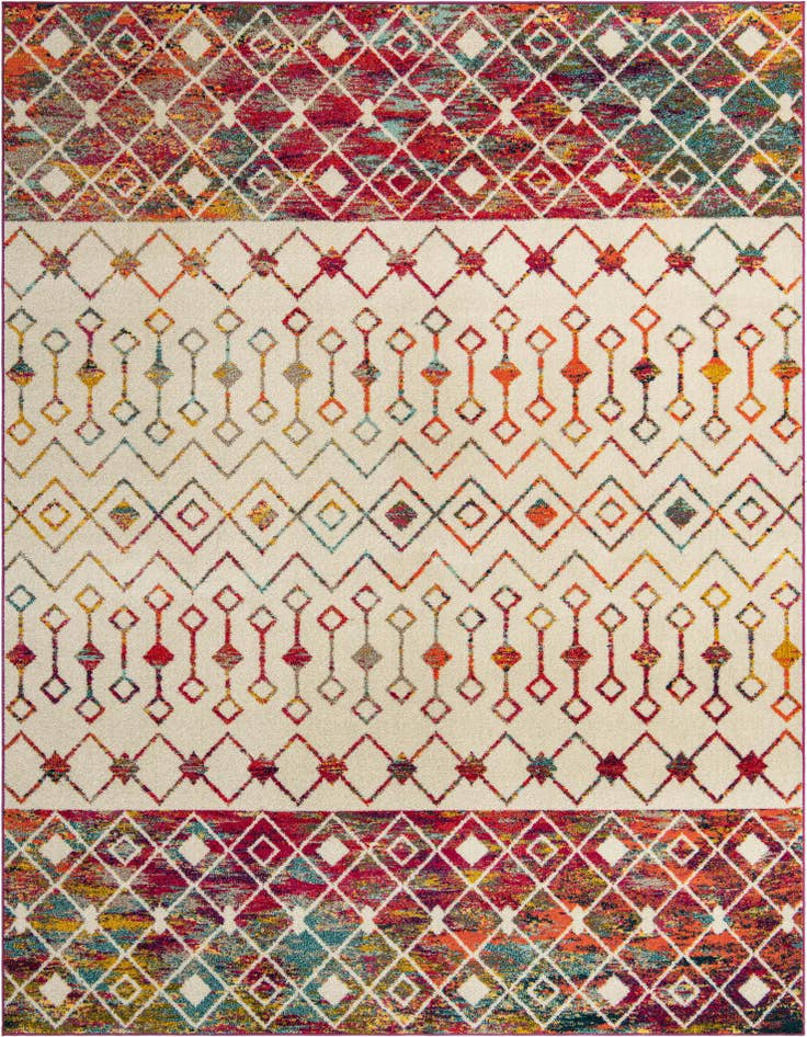 Detail image of 9' x 12' Moroccan Trellis Rug