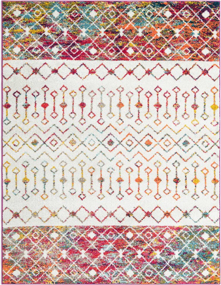 Detail image of 5' 3 x 8' Moroccan Trellis Rug