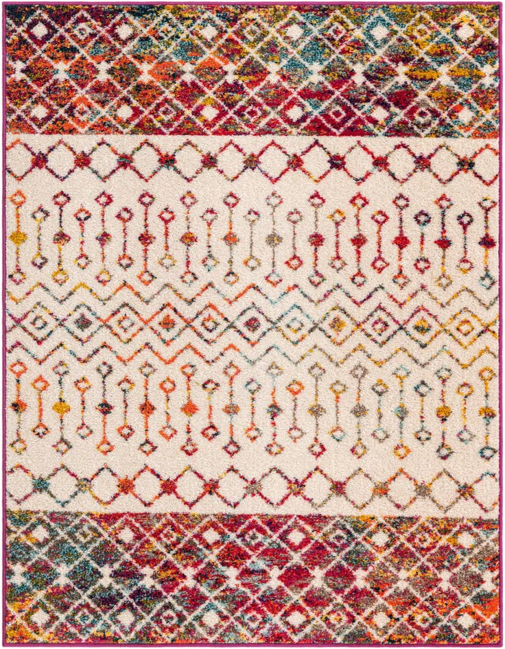 Detail image of 4' x 6' Moroccan Trellis Rug