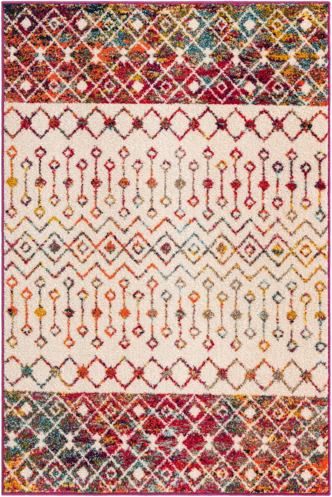 Primary image 4' x 6' Moroccan Trellis Rug