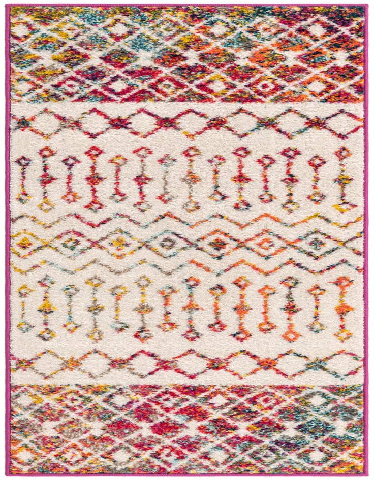 Detail image of 2' x 5' Moroccan Trellis Runner Rug