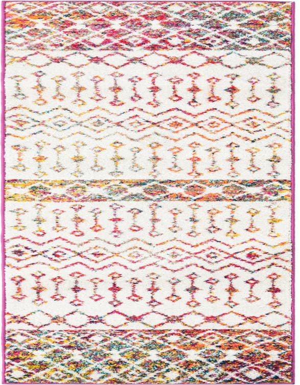 Detail image of 2' x 7' Moroccan Trellis Runner Rug