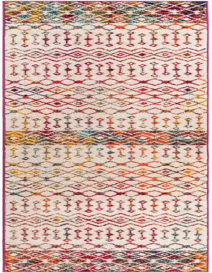 Detail image of 2' 7 x 12' Moroccan Trellis Runner Rug
