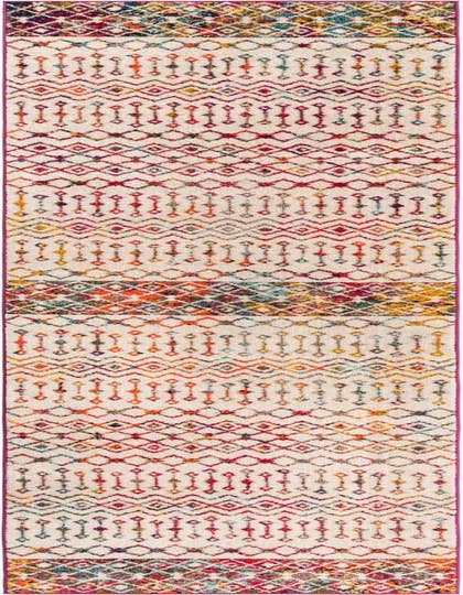 Detail image of 3' 3 x 16' 5 Moroccan Trellis Runner Rug