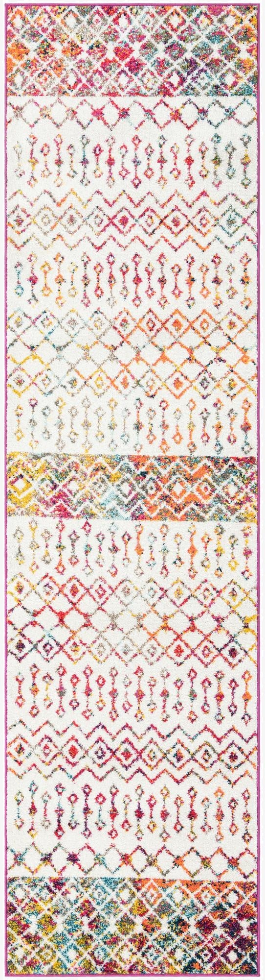 2' 7 x 10' Moroccan Trellis Runner Rug