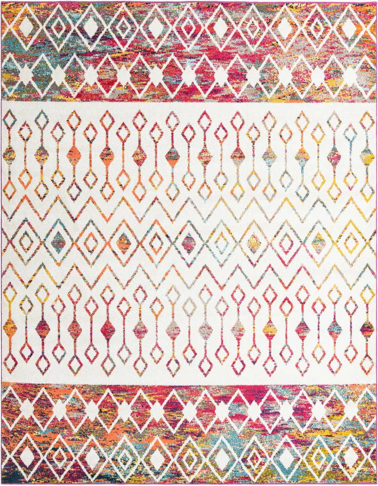 Detail image of 10' x 10' Moroccan Trellis Square Rug