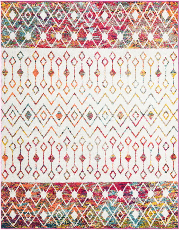 Detail image of 7' 10 x 7' 10 Moroccan Trellis Square Rug