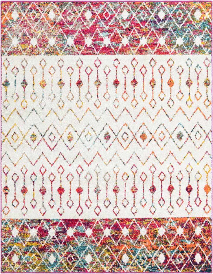 Detail image of 6' x 6' Moroccan Trellis Square Rug