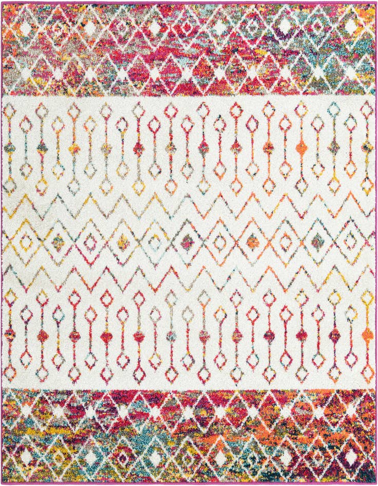 Detail image of 5' 3 x 5' 3 Moroccan Trellis Square Rug