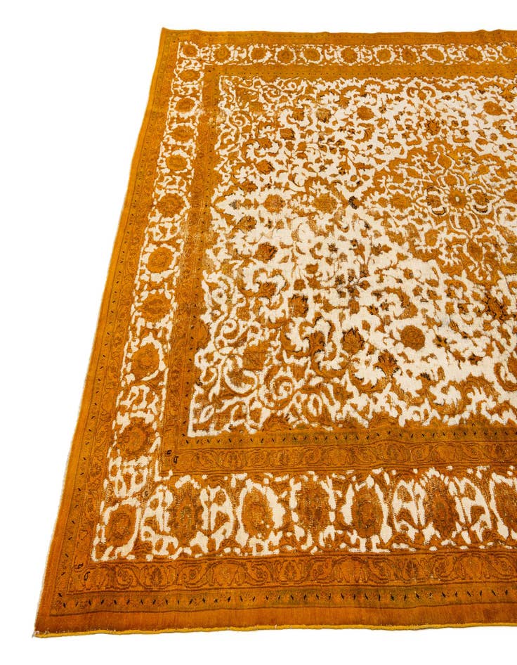 Detail image of 9' 9 x 12' 6  Hand Knotted Ultra Vintage Persian Wool Rug